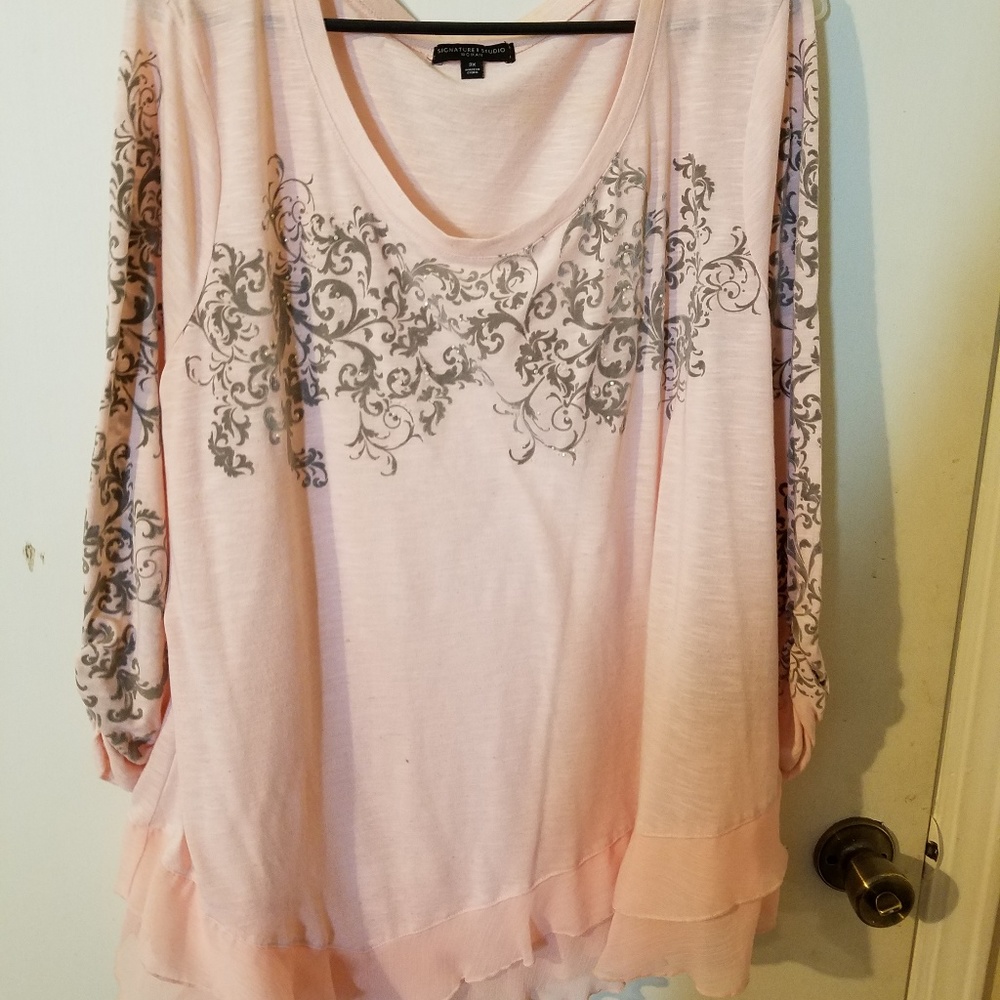 3/4 sleeve pull over top